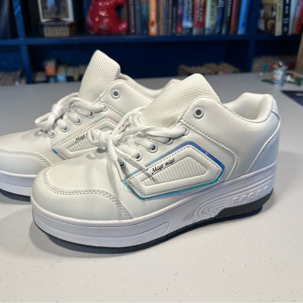 White Sporty Healy Sneakers